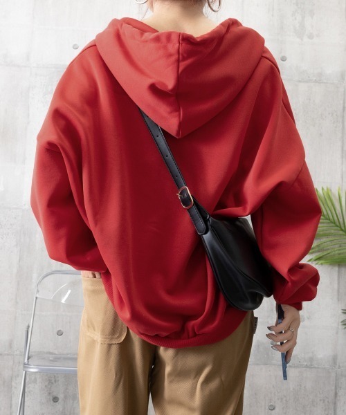 Miniministore(ミニミニストア)の「パーカー フード付きVネックプルオーバー(パーカー・レディース・ブラック/ベージュ/ライトグレー/レッド・FREE)」の14枚目の写真
