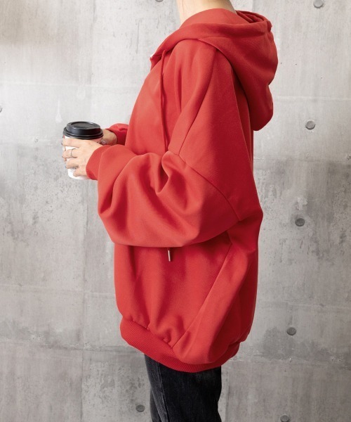 Miniministore(ミニミニストア)の「パーカー フード付きVネックプルオーバー(パーカー・レディース・ブラック/ベージュ/ライトグレー/レッド・FREE)」の16枚目の写真
