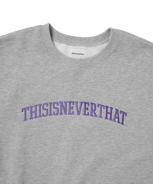 thisisneverthat（ディスイズネバーザット）の「Arch-Logo Crewneck（スウェット・メンズ・チャコール/ネイビー/ヘザーグレー/ダークブラウン・L/M/S/XL）」の5枚目の写真