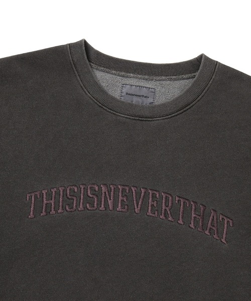 Arch-Logo Crewneck（スウェット）｜thisisneverthat（ディスイズ