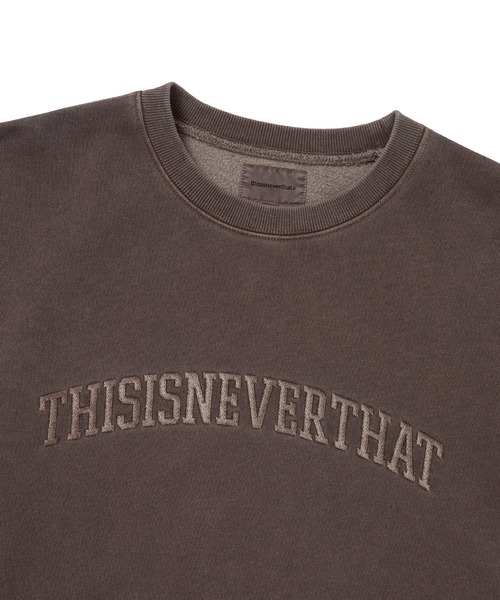 thisisneverthat（ディスイズネバーザット）の「Arch-Logo Crewneck（スウェット・メンズ・チャコール/ネイビー/ヘザーグレー/ダークブラウン・L/M/S/XL）」の11枚目の写真