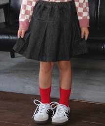 DRC branshes（ディーアールシーブランシェス）の「【WEB限定/DRC】プリーツ切替デニムスカート（デニムスカート）」