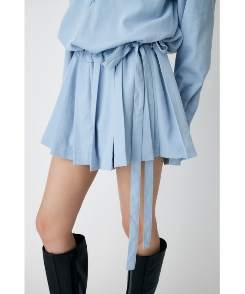 MOUSSY（マウジー）の「PLEATED SHIRT ミニドレス（シャツワンピース・レディース・ブラック/ホワイト/ライトブルー・1/2）」の14枚目の写真