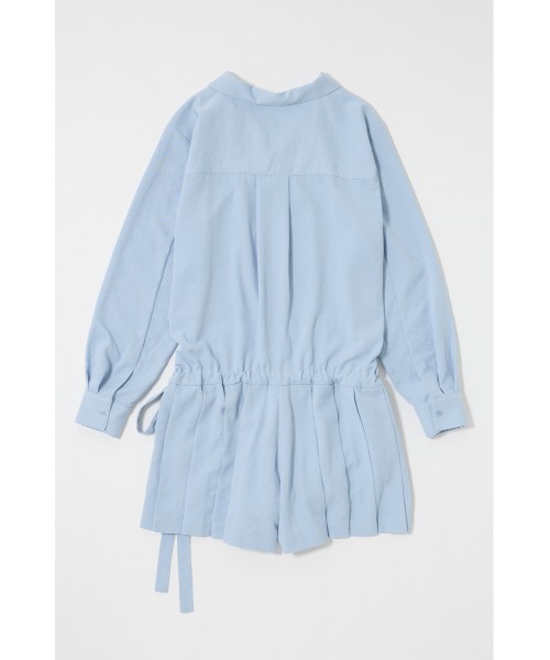 MOUSSY（マウジー）の「PLEATED SHIRT ミニドレス（シャツワンピース・レディース・ブラック/ホワイト/ライトブルー・1/2）」の16枚目の写真