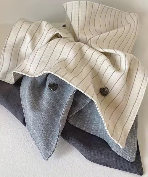 Port / ポート 】 ストライプ スクエア シュシュ #（シュシュ）｜Port