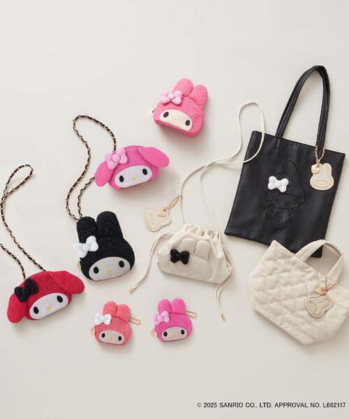 sanrio(サンリオ)の「【マイメロディ】巾着ミニショルダー(ショルダーバッグ・レディース・アイボリー/ピンク系9/ブラック・00)」の18枚目の写真