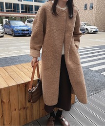 ノーカラーコート（ベージュ系）ファッション通販 - ZOZOTOWN