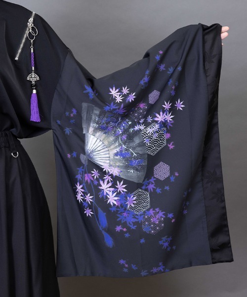 REZEN（リゼン）の「紅葉×扇子ジップ付和袖シャツ（シャツ/ブラウス