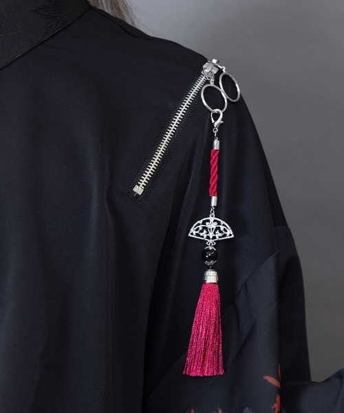 REZEN（リゼン）の「紅葉×扇子ジップ付和袖シャツ（シャツ/ブラウス