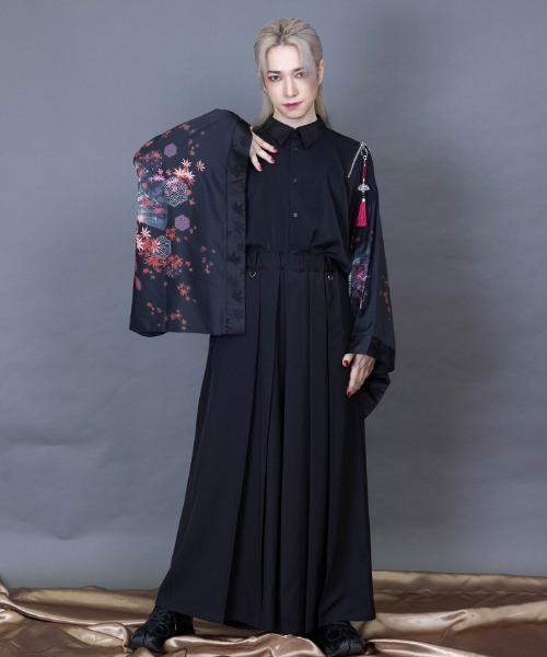 REZEN（リゼン）の「紅葉×扇子ジップ付和袖シャツ（シャツ/ブラウス