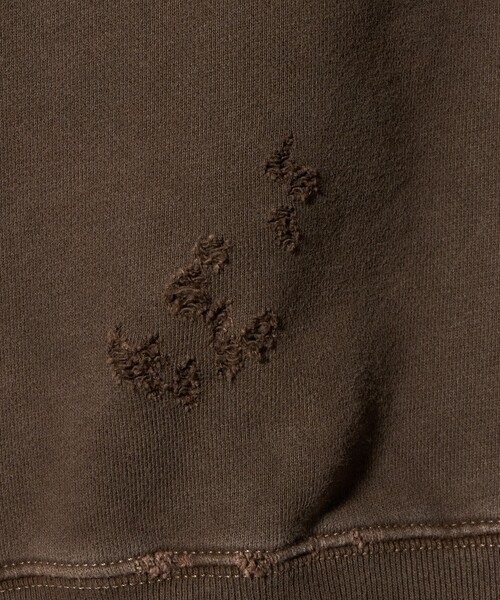 Jieda（ジエダ）の「＜JieDa＞VIRGINIA ダメージ スウェット（スウェット・メンズ・ブラック/ブラウン系・2/1）」の8枚目の写真