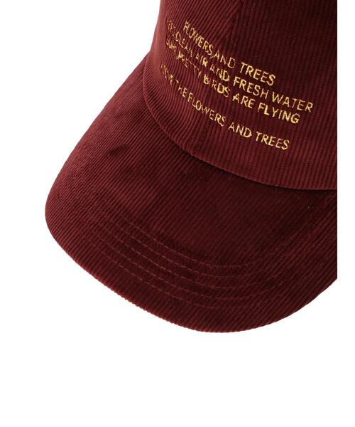 Lugnoncure（ルノンキュール）の「ロゴ刺繍コーデュロイキャップ《2025autumn catalog item》（ハット・レディース・ボルドー/オフホワイト/グレー・F）」の11枚目の写真