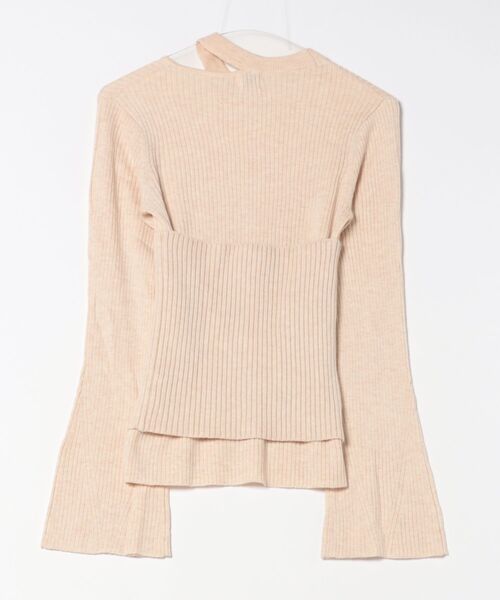 MANOF(マノフ)の「MANOF BUSTIER SET RIB KNIT(ニット/セーター・レディース・ベージュ/グレー・FREE)」の8枚目の写真