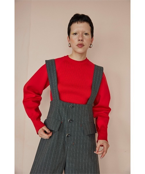 サロペット・オーバーオール・オールインワン OMMO VEST DETAIL BALLOON AIO 36 セール】VEST DETAIL BALLOON AIO（つなぎ/オールインワン）｜OMMO