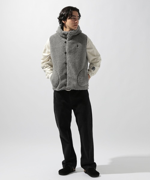 archive ギミック　ビックフード　ダブルジップ　フードベスト archive ギミック ビックフード ダブルジップ フードベスト archive