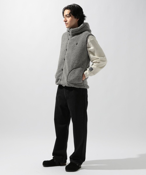 Gymphlex】フード付きボアベスト（その他アウター）｜GYMPHLEX（ジム