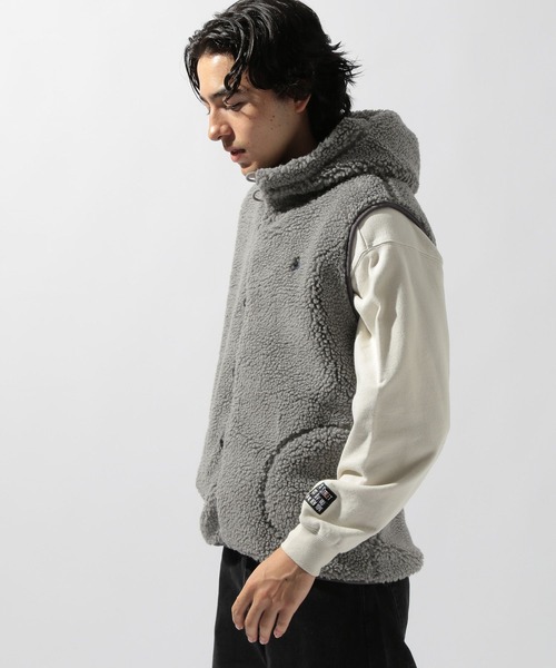 Gymphlex】フード付きボアベスト（その他アウター）｜GYMPHLEX（ジム