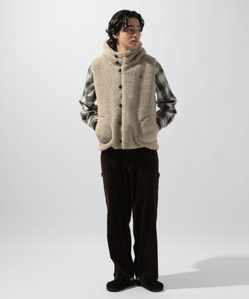 Gymphlex】フード付きボアベスト（その他アウター）｜GYMPHLEX（ジム