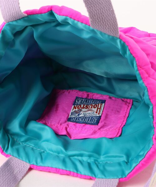 HOUSTON(ヒューストン)の「【HOUSTON / ヒューストン】SATIN MARKET BAG / キルティング巾着バッグ(ショルダーバッグ・レディース・ブルー/オリーブドラブ/ピンク・FREE)」の8枚目の写真