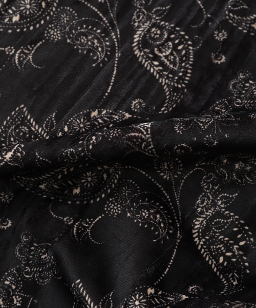 Couture d'adam(クチュールドアダム)の「COUTURE D’ADAM (クチュール ド アダム) Paisley Velvet Dress Easy パンツ(スラックス・メンズ・ブラック系その他・40/42)」の2枚目の写真