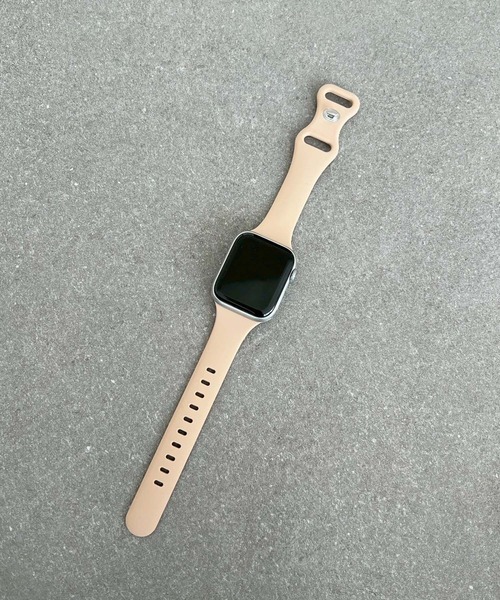 Me%(ミィパーセント)の「AppleWatchシリコンベルトバンド 605858(デジタル腕時計・レディース・ゴールド/ブラック・MEDIUM)」の21枚目の写真