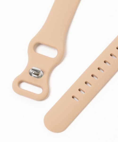 Me%(ミィパーセント)の「AppleWatchシリコンベルトバンド 605858(デジタル腕時計・レディース・ゴールド/ブラック・MEDIUM)」の5枚目の写真