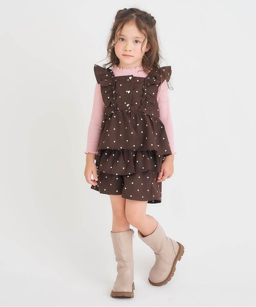 apres les cours(アプレレクール)の「ミドルブーツ(ブーツ・キッズ・ベージュ/ブラック・19/18/17/16/15 )」の4枚目の写真