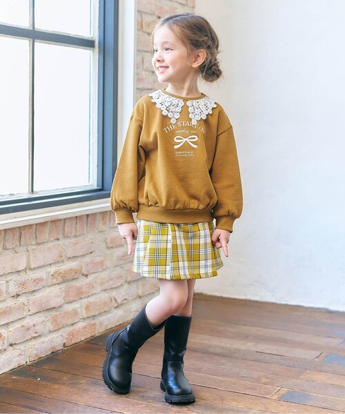 apres les cours(アプレレクール)の「ミドルブーツ(ブーツ・キッズ・ベージュ/ブラック・19/18/17/16/15 )」の10枚目の写真