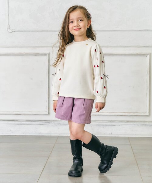 apres les cours(アプレレクール)の「ミドルブーツ(ブーツ・キッズ・ベージュ/ブラック・19/18/17/16/15 )」の13枚目の写真