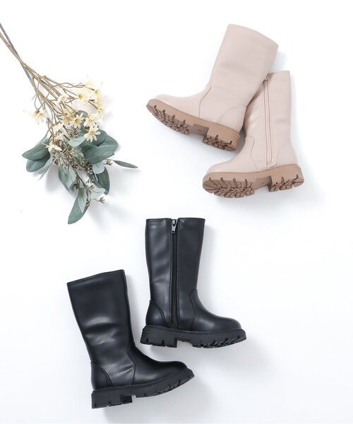 apres les cours(アプレレクール)の「ミドルブーツ(ブーツ・キッズ・ベージュ/ブラック・19/18/17/16/15 )」の16枚目の写真