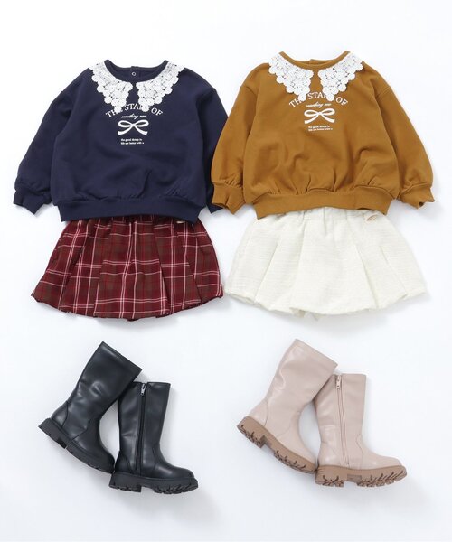 apres les cours(アプレレクール)の「ミドルブーツ(ブーツ・キッズ・ベージュ/ブラック・19/18/17/16/15 )」の17枚目の写真