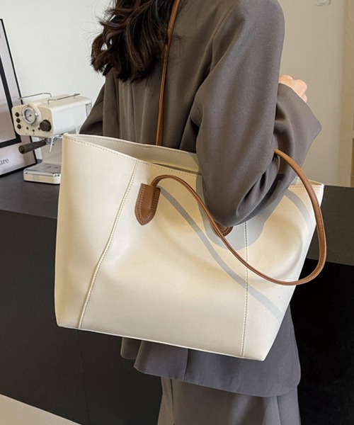 レザーバッグ セール】【 ファスナー開閉♪裏地付き】【A4対応】フェイクレザー