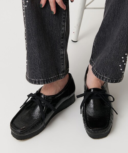 国内EXCLUSIVE】＜Clarks Originals＞エナメル ワラビーブーツ（ブーツ