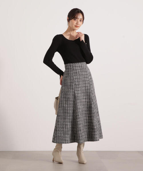 PROPORTION BODY DRESSING(プロポーションボディドレッシング)の「<ウォッシャブル>ハートネックリブニット / 1215270111(ニット/セーター・レディース・ブラック/パープル/ベージュ・FREE)」の18枚目の写真