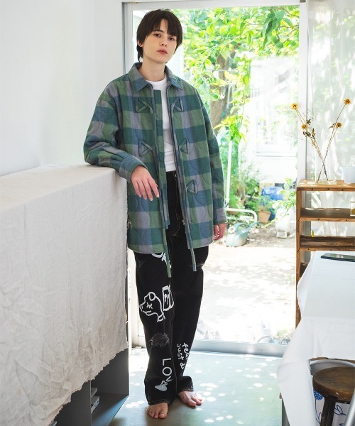 soduk(スドーク)の「【soduk】puffy ribbon jacket(ブルゾン・レディース・ブルー/オレンジ・ONE SIZE)」の3枚目の写真