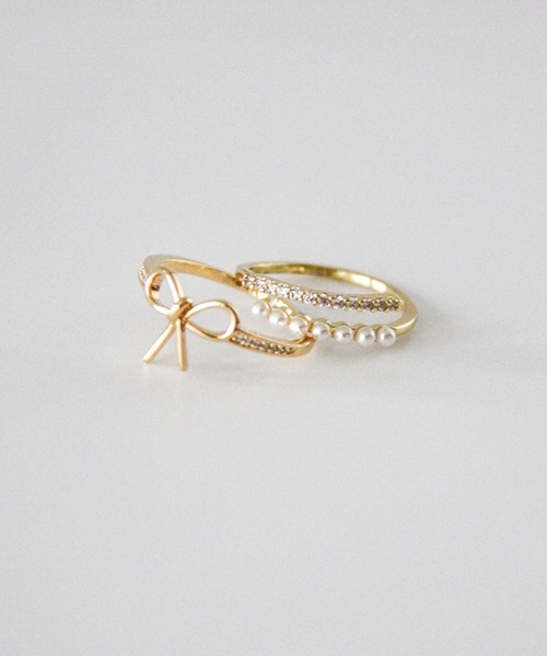 Cupid Heart（キューピッドハート）の「【Cupid Heart】結婚式用！リング2点セット 【リボン】（リング・レディース・ゴールド/シルバー・MEDIUM）」の13枚目の写真