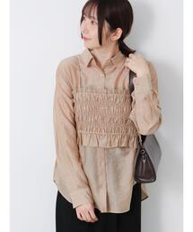 Te chichi TERRASSE | シアージャガードビスチェセットシャツ(シャツ/ブラウス)