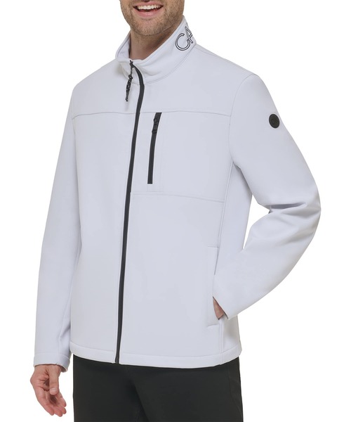 【7/31迄限定値下】【新品未使用】カルバンクライン　ジャケット Calvin Klein (カルバンクライン) ロゴ刺繍 ハイネック トラック