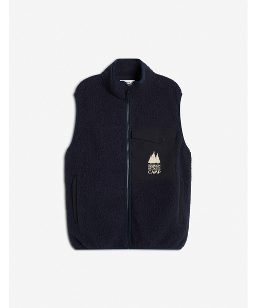 Maison Kitsune（メゾンキツネ）の「CASUAL FLEECE SLEEVELESS VEST（その他アウター・メンズ・モスグリーン/ネイビー・XS/S/M/L/XL）」の9枚目の写真