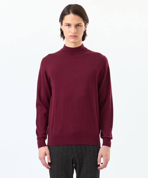 MACKINTOSH PHILOSOPHY（ﾏｯｷﾝﾄｯｼｭ ﾌｨﾛｿﾌｨｰ）の「ハイゲージ天竺 モックネックプルオーバーニット（ニット/セーター・メンズ・レッド系その他3/チャコールグレー/ブルー/ブラック・38/40）」の19枚目の写真