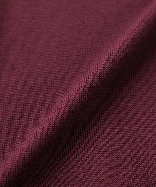 MACKINTOSH PHILOSOPHY（ﾏｯｷﾝﾄｯｼｭ ﾌｨﾛｿﾌｨｰ）の「ハイゲージ天竺 モックネックプルオーバーニット（ニット/セーター・メンズ・レッド系その他3/チャコールグレー/ブルー/ブラック・38/40）」の7枚目の写真