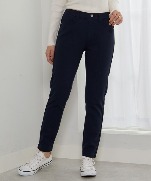 BELLUNA PLUS(ベルーナ)の「きれい見えボンディングスリムパンツ70丈(その他パンツ・レディース・ネイビー/モカ/ブラック/アイボリー・MEDIUM/LARGE/X-LARGE/SMALL)」の11枚目の写真