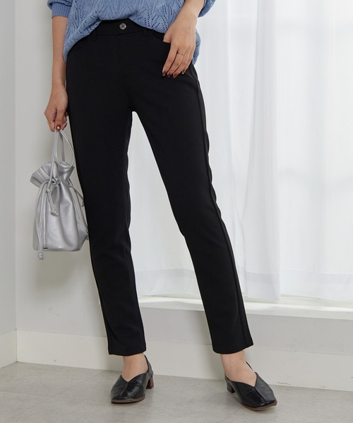 BELLUNA PLUS(ベルーナ)の「きれい見えボンディングスリムパンツ70丈(その他パンツ・レディース・ネイビー/モカ/ブラック/アイボリー・MEDIUM/LARGE/X-LARGE/SMALL)」の14枚目の写真