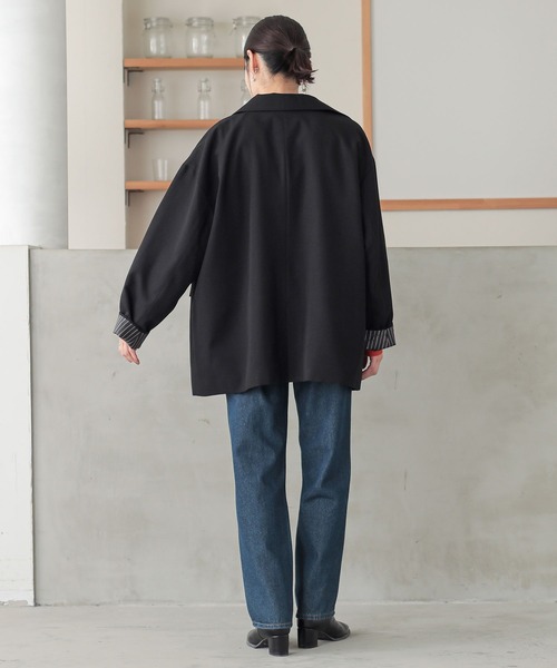 n'OrLABEL（ノアールレーベル）の「『オーバーサイズテーラードジャケット』（テーラードジャケット・レディース・ブラック/ブラウン・FREE）」の17枚目の写真