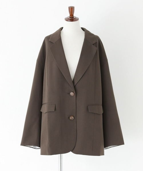 n'OrLABEL（ノアールレーベル）の「『オーバーサイズテーラードジャケット』（テーラードジャケット・レディース・ブラック/ブラウン・FREE）」の18枚目の写真