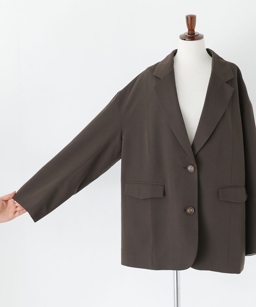 n'OrLABEL（ノアールレーベル）の「『オーバーサイズテーラードジャケット』（テーラードジャケット・レディース・ブラック/ブラウン・FREE）」の9枚目の写真