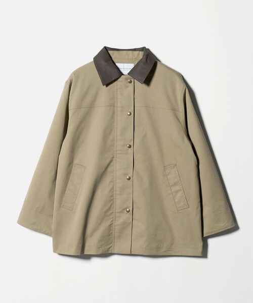 A DAY IN THE LIFE UNITED ARROWS（アデイインザライフユナイテッドアローズ）の「ツイル ハンティングジャケット ＜A DAY IN THE LIFE＞（その他アウター・レディース・ベージュ/ブラック・FREE）」の2枚目の写真