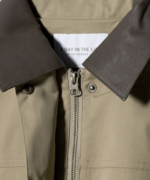 A DAY IN THE LIFE UNITED ARROWS（アデイインザライフユナイテッドアローズ）の「ツイル ハンティングジャケット ＜A DAY IN THE LIFE＞（その他アウター・レディース・ベージュ/ブラック・FREE）」の7枚目の写真