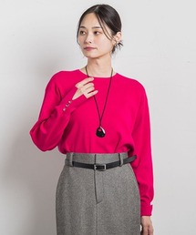 LAUTREAMONT | 袖ボタンクルーネックニット ≪手洗い可能≫(ニット/セーター)