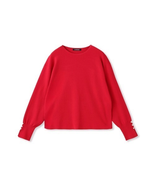 LAUTREAMONT（ロートレアモン）の「袖ボタンクルーネックニット ≪手洗い可能≫（ニット/セーター・レディース・グリーン/キャメル/ブラック系その他/ピンク/ブラウン/ベージュ系その他/レッド系その他/グリーン系その他/ブルー/ブラウン系その他・9号/11号）」の11枚目の写真